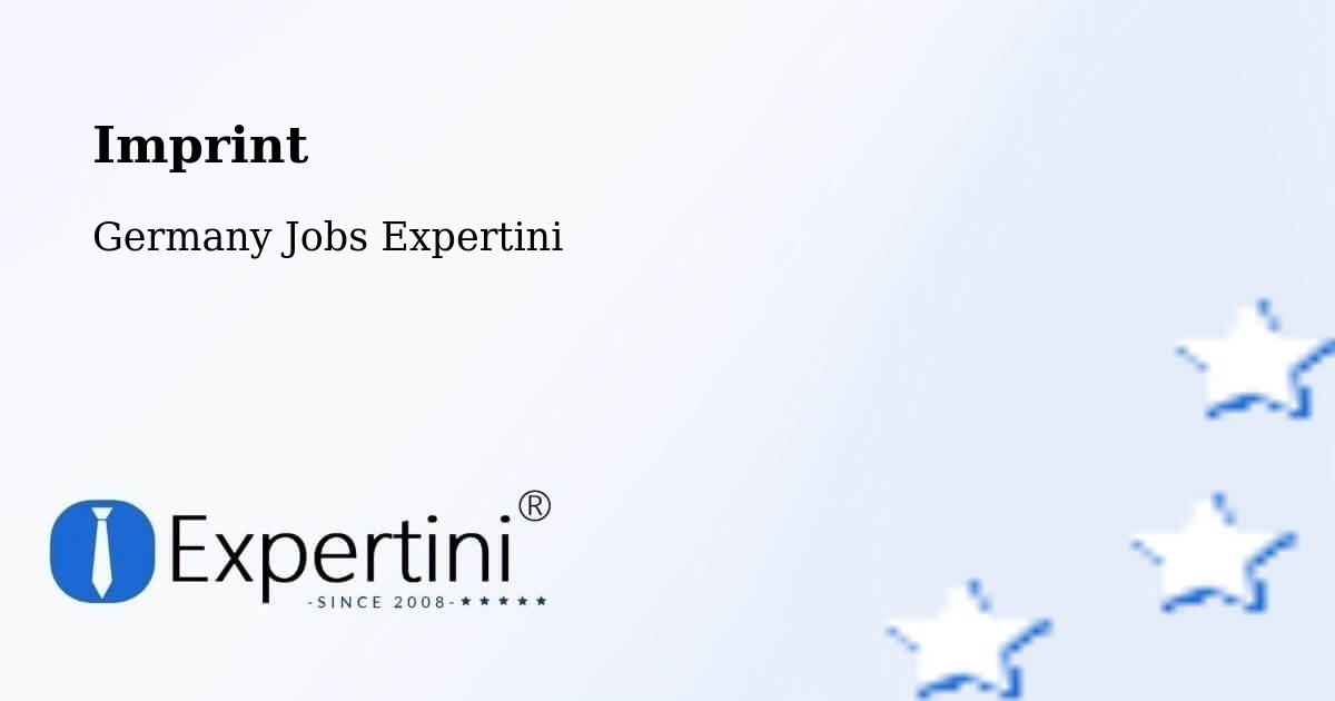 Imprint – Daisendorf - Germany Jobs Expertini