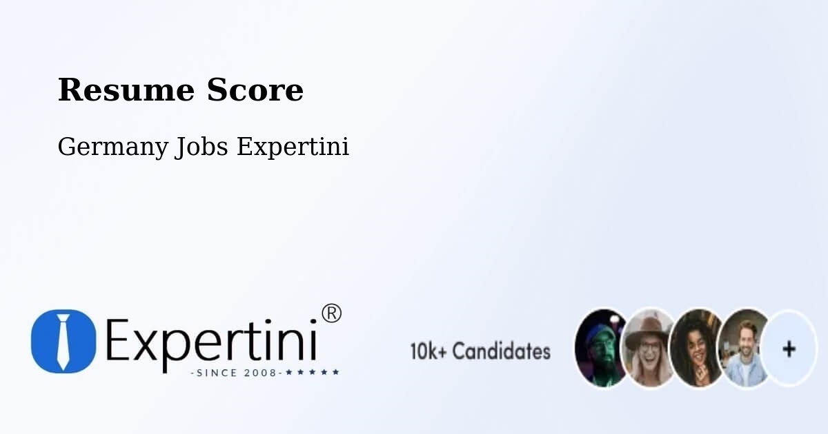 Resume Score & Job Description Match Tool – Daisendorf - Germany Jobs Expertini